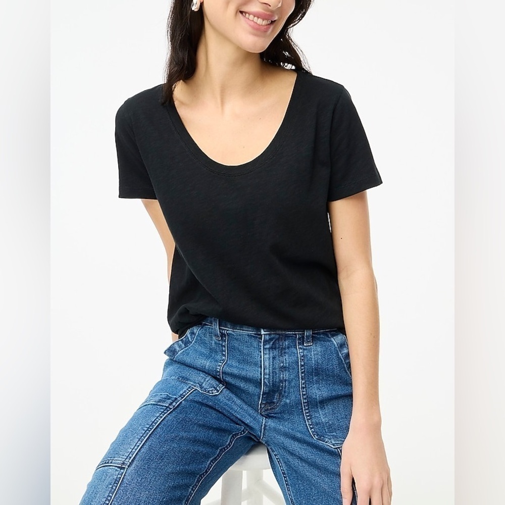 Madewell Cotton scoopneck tee BW825